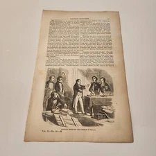 Napoleon Bonaparte Receiving The Portrait Of His Son c. 1855 Engraving (343)