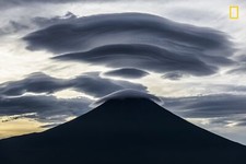 Landscape nature mountains clouds national geographic Custom Gaming Mat Desk