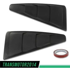 Fit For Ford Mustang 05-14 Window Louvers Air Vent Scoop Shade Trim Carbon Style