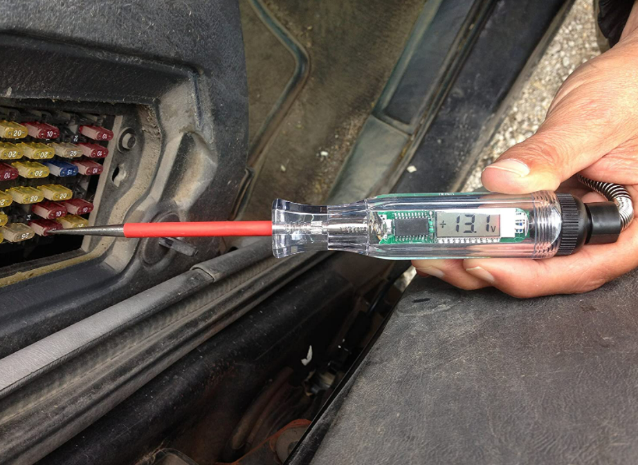 Lisle 29050 Digital Test Light / Circuit Tester – 3-30V With Red/Green Polarity