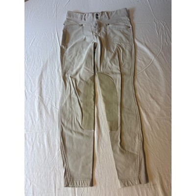 Kerrits Equestrian Riding Breeches Women Size 28 Tan Beige Excellent Knee Patch