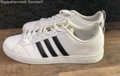Adidas VS Pace White Core Black Low Top Men's Sneakers Size 11