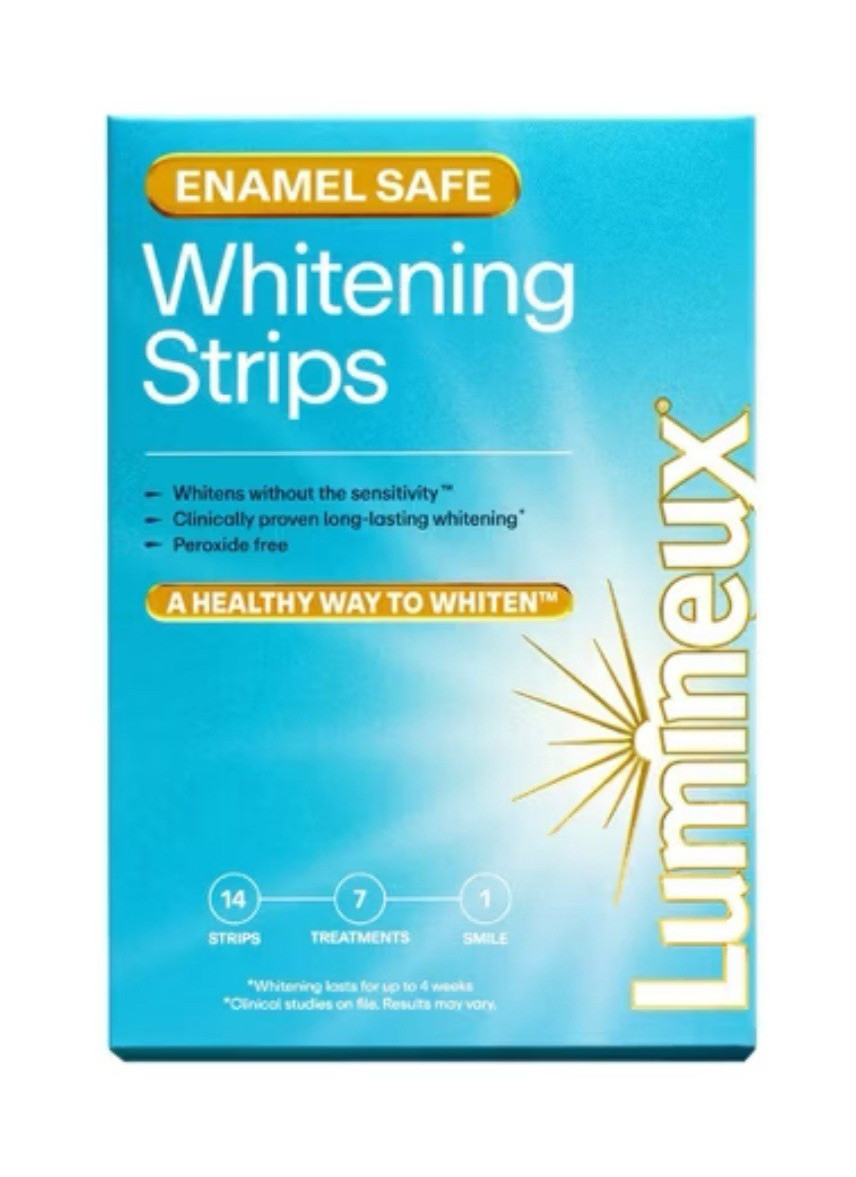 Lumineux Teeth Whitening Strips Enamel Safe Peroxide Free Lemon Flavor