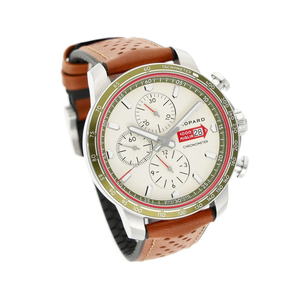CHOPARD MILLE MIGLIA 44MM REF. 8585 CREME DIAL EDELSTAHL 2023 FULL SET - Bild 3 von 4