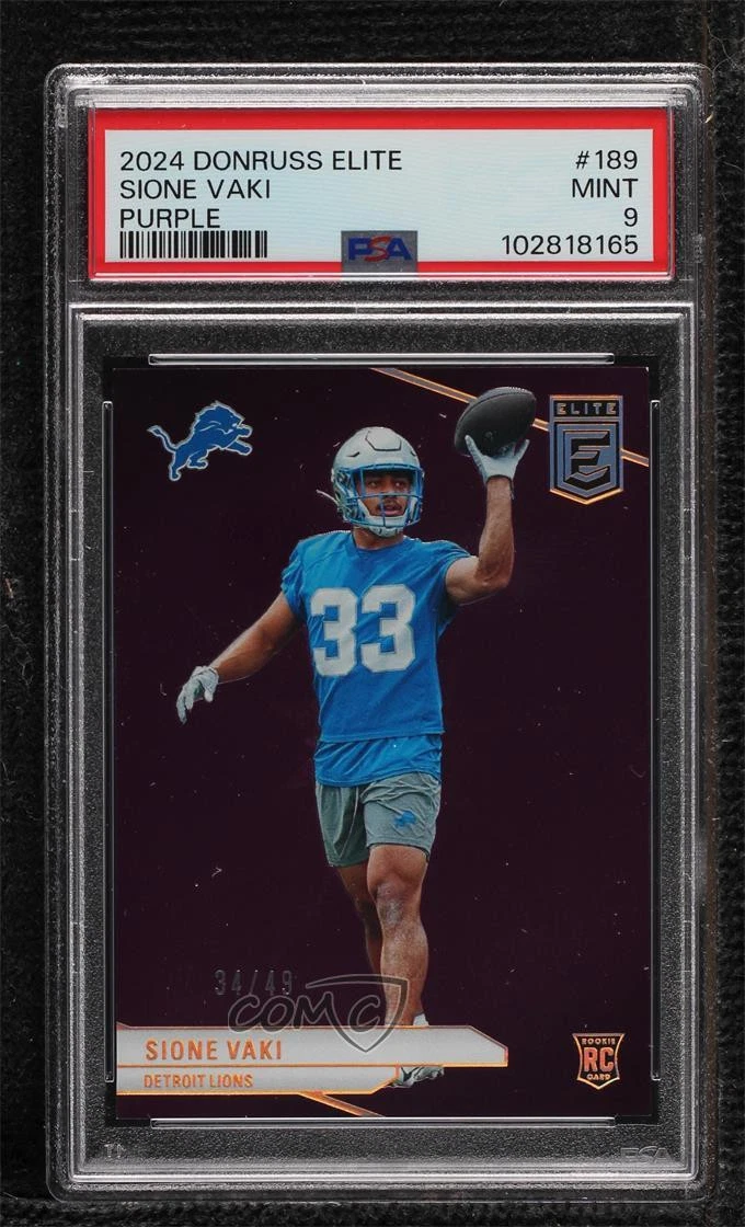 Sione Vaki Panini Donruss Elite #189 Purple