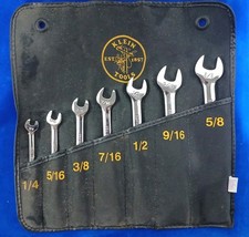 KLEIN TOOLS 68400 Combination Wrench Set 7 pieces Complete