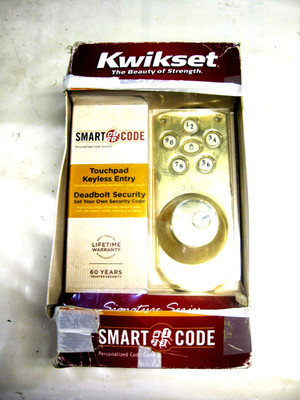 NIB Kwikset Touchpad Keyless Entry Smart Code Deadbolt Door Lock