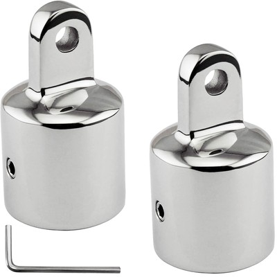 Bimini Top Eye End Cap 316 Stainless Steel Boat Fitting with L Shape Hex Key
