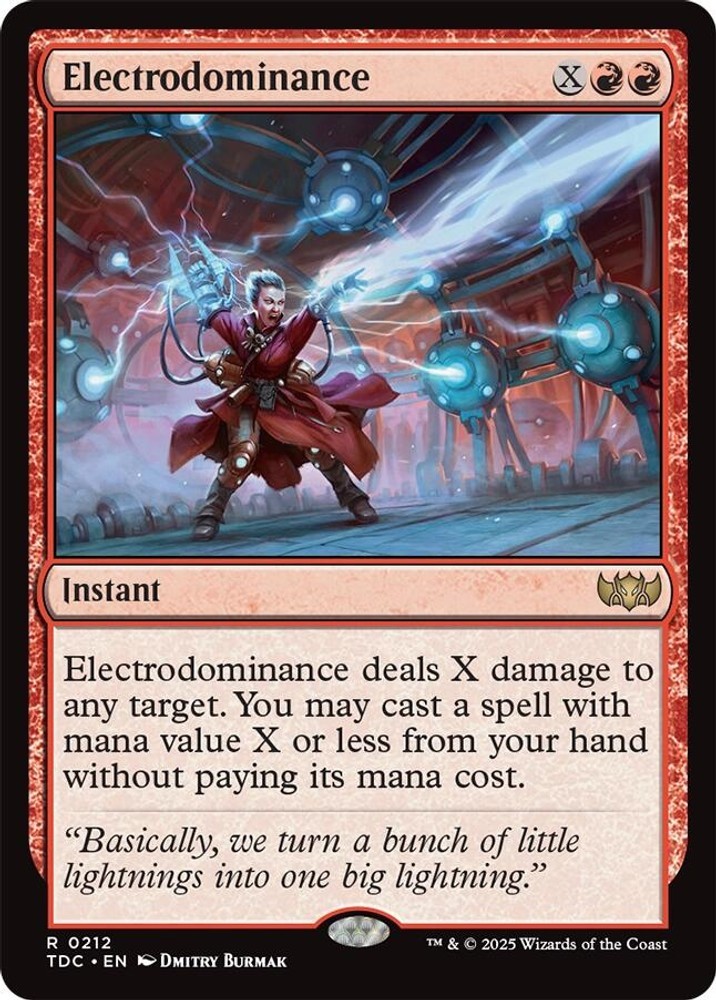 Magic Commander: Tarkir: Dragonstorm Electrodominance [TDC - 212]