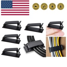 50Pcs Self Adhesive Cable Management Clips, Cable Organizers Wire Clips Cord ...