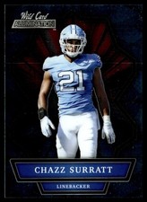 2021 Wild Card Alumination Ice Blue Chazz Surratt North Carolina Tar Heels
