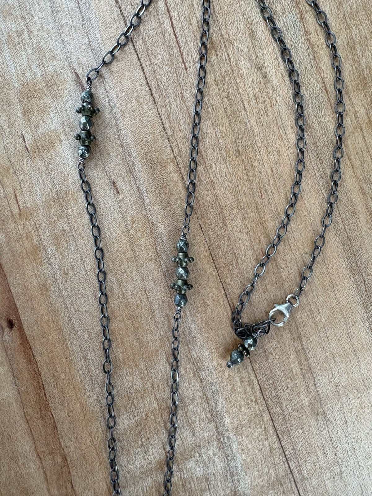 Artisan Silver Statement Long Pendant Necklace - image 3