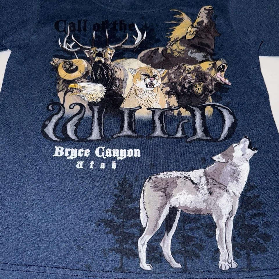 Vintage Kid Tees Stephen Joseph Bryce Canyon Utah Wildlife Graphic Tee Kids 6-8 - Image 3 of 4