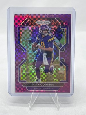 Kirk Cousins 2021 Prizm Purple Power #128 Parallel Color Match /49