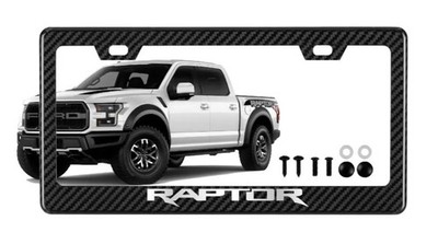 Ford Raptor 100% Real Carbon Fiber License Plate Frame