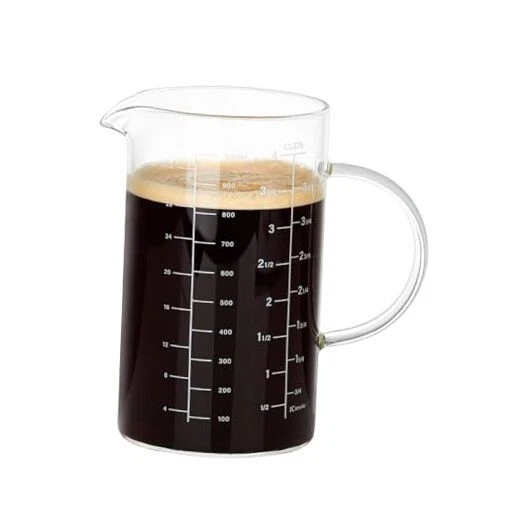 1000ml/4 Cup Measuring Cup,Glass Measuring Cup with Handle,Measuring Pitcher