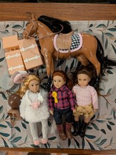 Lori Dolls Bundle - 3 dolls, horse and accessories.
