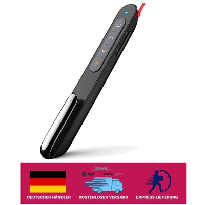 Wireless Presenter 2.4G mit Pointer, Präsentation Clicker & Fernbedienung für...