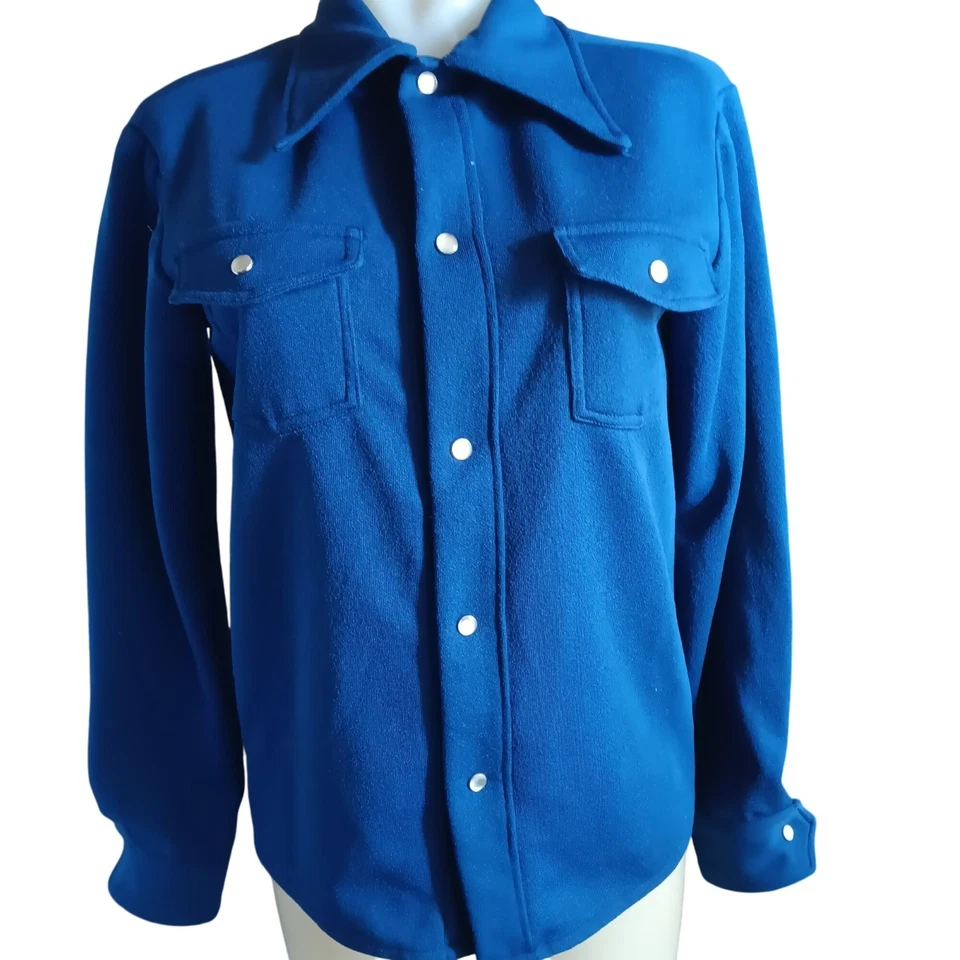 Camisa Western Mediana Vintage Para Mujer Años 70 1 De 1 Hecha a Mano Años 70 Granny Disco Foto 2 de 4