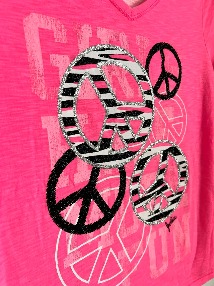 JUSTICE (original) BUNDLE OF GIRLS TOPS SIZE 18 (QTY OF 4 DIFFERENT TOPS) - Image 4 of 4