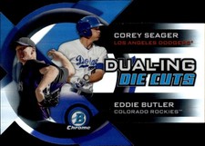 2014 Bowman Chrome - Dual-Ing Die Cuts Corey Seager, Eddie Butler #DDC-SB (RC)