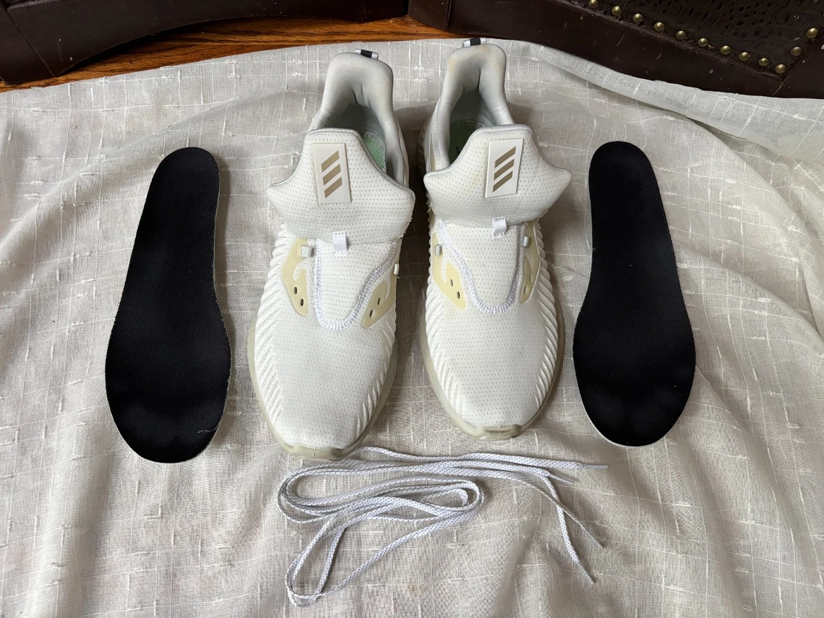 Adidas‎ Kith x AlphaBounce Zip Shoes Mens Sz 10.5 Crystal White Sneakers DA9707 Adidas Kith x AlphaBounce Zip Shoes Mens Sz 11 Crystal White  main image 2