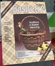 Vtg Rare PLAID'S Basketry Pattern 1986 Bk #8091