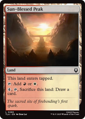 x4 Sun-Blessed Peak L MTG Avatar: The Last Airbender M/NM, English