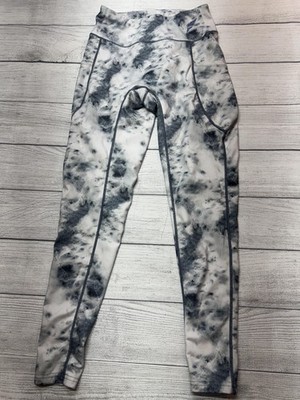 Flag Nor Fail Leggings Womens Large Gray Tie Dye Ankle Yoga Athletic Gym Pants