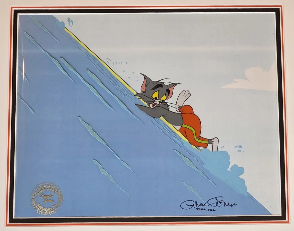 1967 PRODUCTION CEL OF TOM FROM SURF-BORED CAT SIGNED BY CHUCK JONES TOM & JERRY - Image 2 of 2