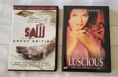 2x Movie DVDs, sealed - new (Luscious & Saw)