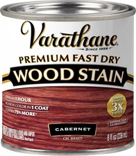 Varathane Premium Fast Dry Wood Stain, Half Pint, Cabernet Color