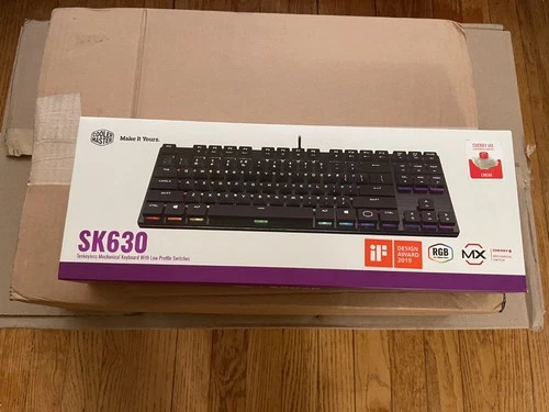 Cooler Master SK630 Tenkeyless Mechanical Keyboard Cherry MX Low Profile RGB Red