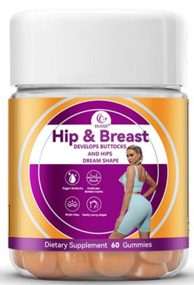 Duozi Hip & Breast Enlargement Gummies Dietary Supplement for Women - 60 Count
