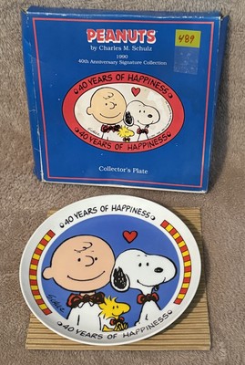 1990 Willitts Peanuts 40th Anniversary Collector s Plate vintage ￼new old stock