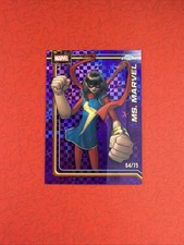 2026 Topps Chrome Marvel Comics #83 Ms. Marvel Purple Shimmer Refractor 64/75