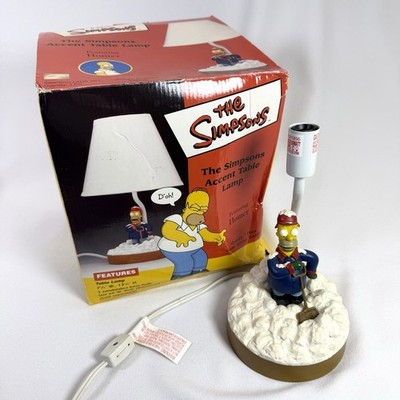 The Simpsons Accent Table Lamp Homer Shoveling Snow Candelabra Base NO SHADE