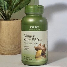 GNC Ginger Root 500mg 100 Capsules Exp 9/28 NEW