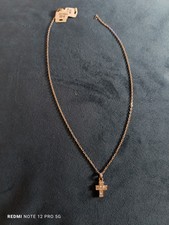 Collier Et Pendentif Croix Neuf Provenance Bijouterie De Luxe Argent 925