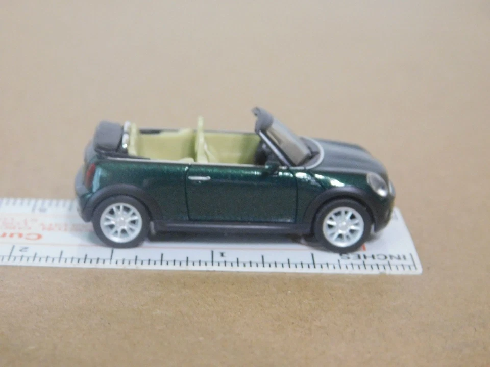 Herpa 034197 1/87 Mini Cooper Cabrio Dark Green NIB Box Damage On End Flap - Image 3 of 4