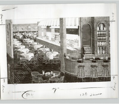 Artist Rendering Interior of Restaurant in Lincoln Square NYC 1950s Press Photo