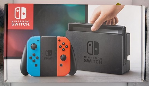 Nintendo Switch Neon Red Neon Blue Console (HAC-001) Boxed, Operation Confirmed - Picture 22 of 24