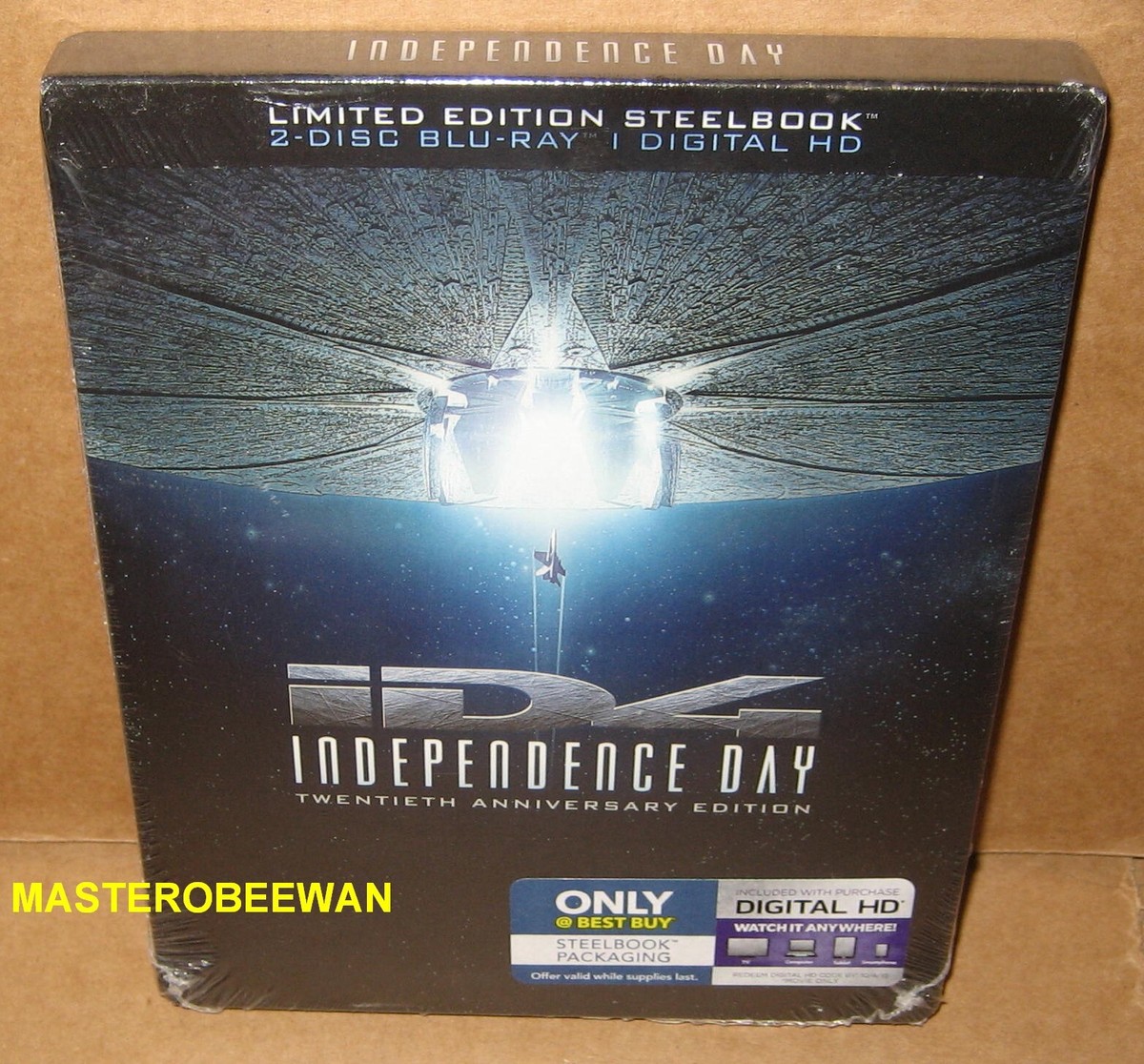 ID4 Independence day 20th Anniversary Steelbook (2-Disc Set Blu