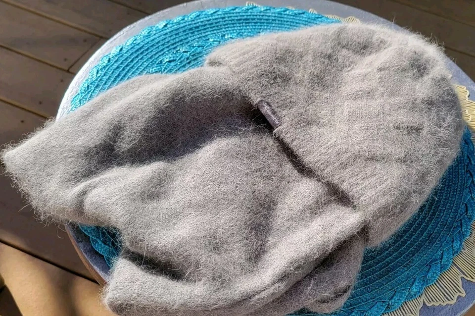 Columbia Angora Wool Blend Womens Hat And  Infinity Scarf Set - Image 2 of 4