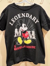 Disney Unisex boys/girls Mickey Mouse T-Shirt, size M/8, Black
