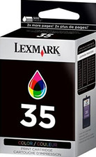 New Genuine Lexmark 35 Ink Cartridge Box Z Series Z1410 Z816 X Series X6350