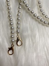 Replacement Bag Chain Strap Crossbody Handbag Purse DIY 47  Gold Faux Pearl