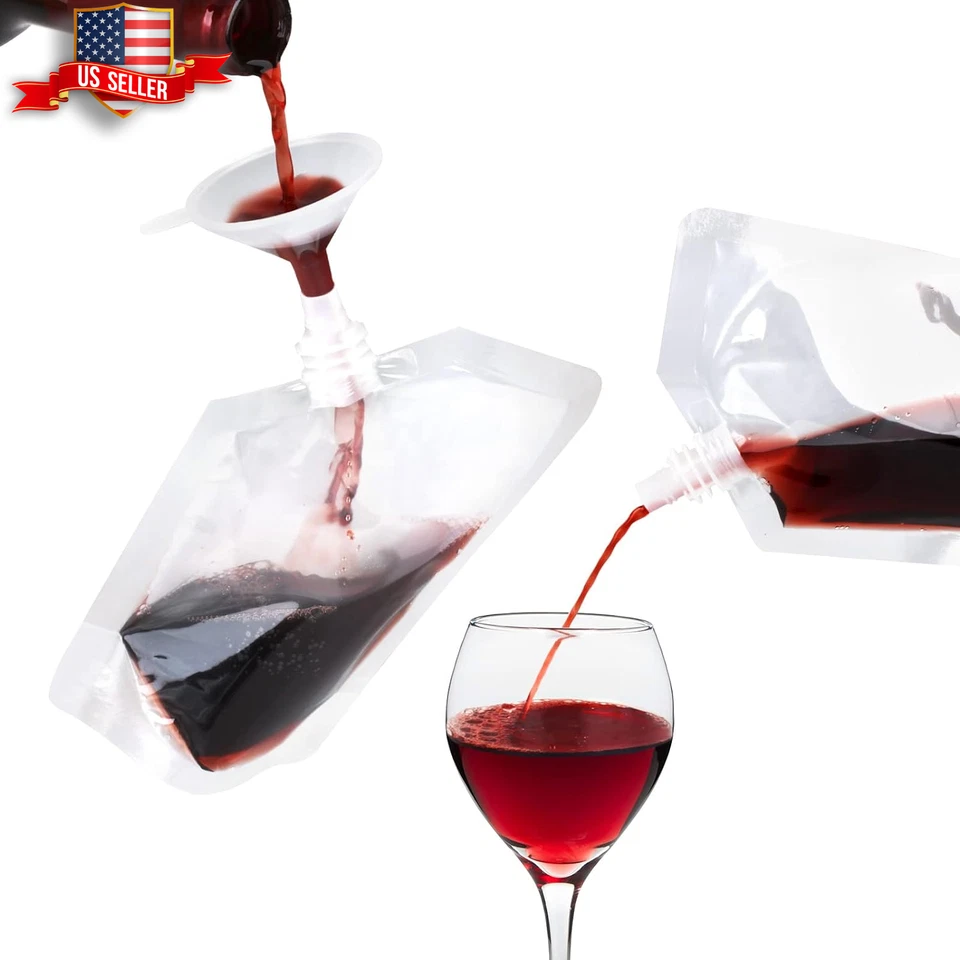 Frascos de plástico reutilizables de 8 OZ, bolsas de bebidas aptas para viajar Foto 4 de 4