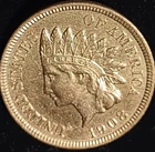**1908-S Key Date Indian Head Cent - Rare in Almost Uncirculated Condition