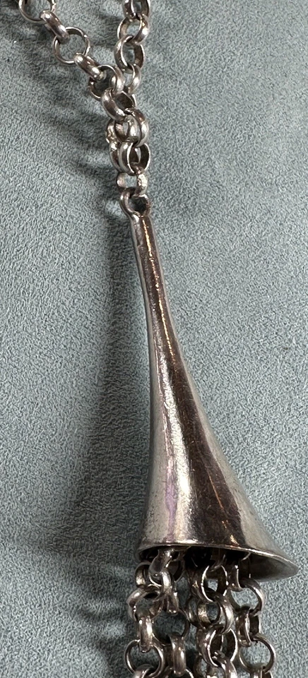 "Collar colgante Robert Lee Morris RLM Studio plata esterlina borla pesada 30""" Foto 4 de 4